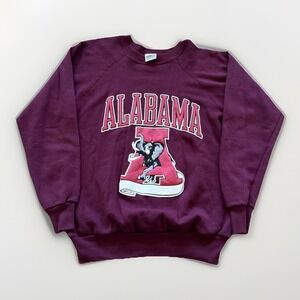 Vintage Alabama Crimson Tide Sweatshirt Mens L Pullover Crewneck Red 90s